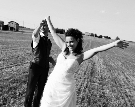 foto di matrimonio in bianco e nero